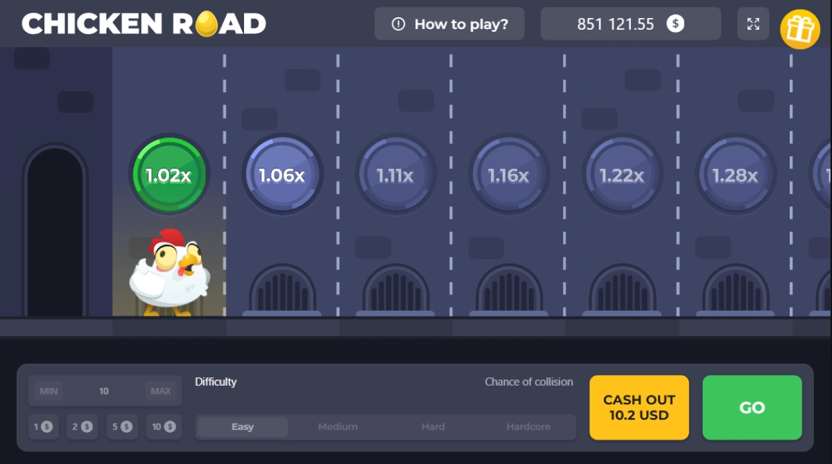 Demo version of Chicken Road