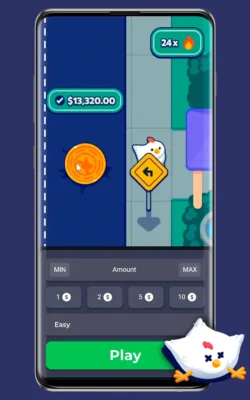 Screenshots of the official game Chicken Road Mission Uncrossable