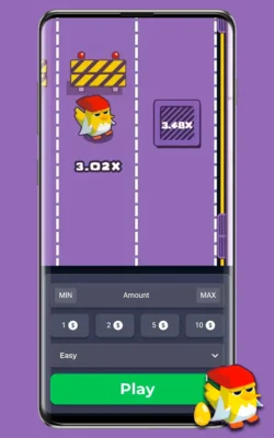 Screenshots of the official game Chicken Cross
