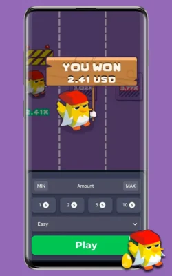 Screenshots of the official game Chicken Cross