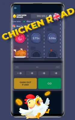 Screenshots of the official game Chicken Road