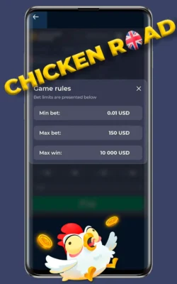 Screenshots of the official game Chicken Road